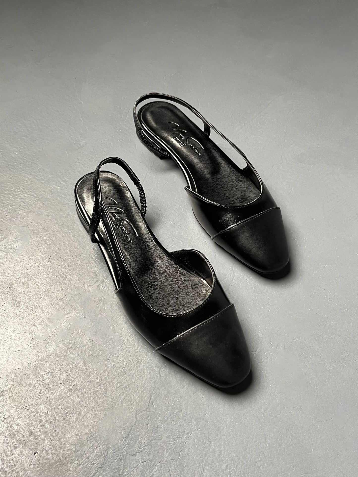 Siyah Babet – 2 cm Topuk