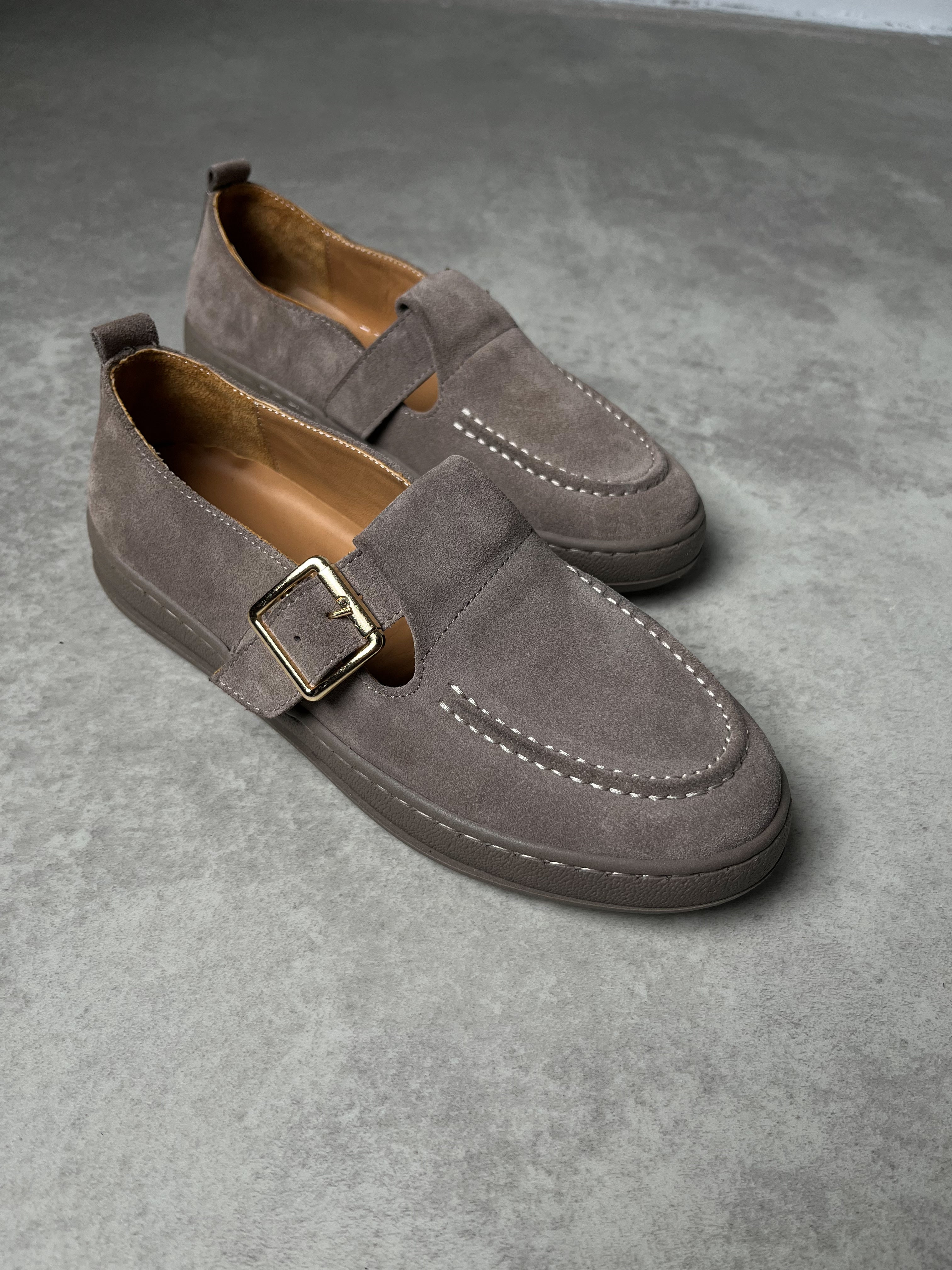 Vizon Tokalı Hakiki Deri Loafer