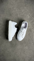 Beyaz Rugan Özel Desenli Sneaker