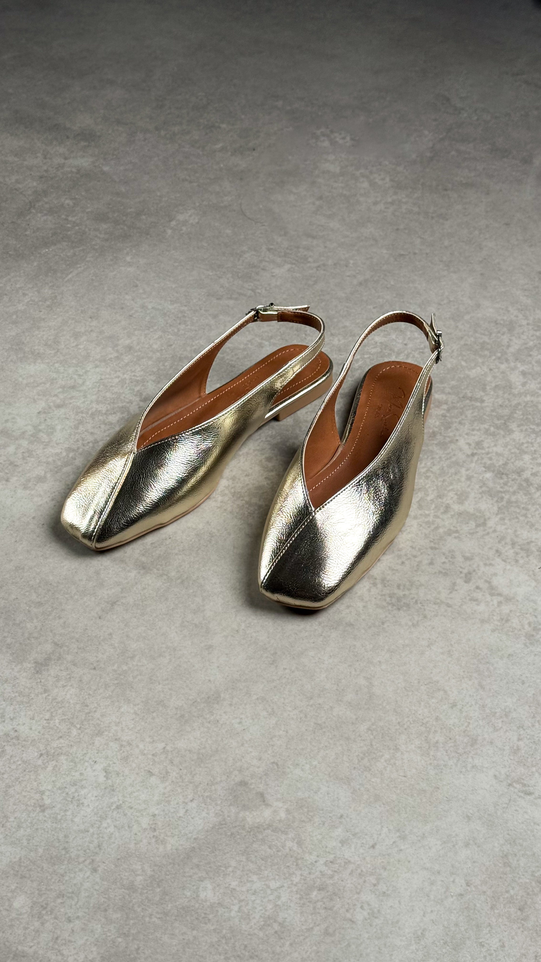 Gold Slingback Babet