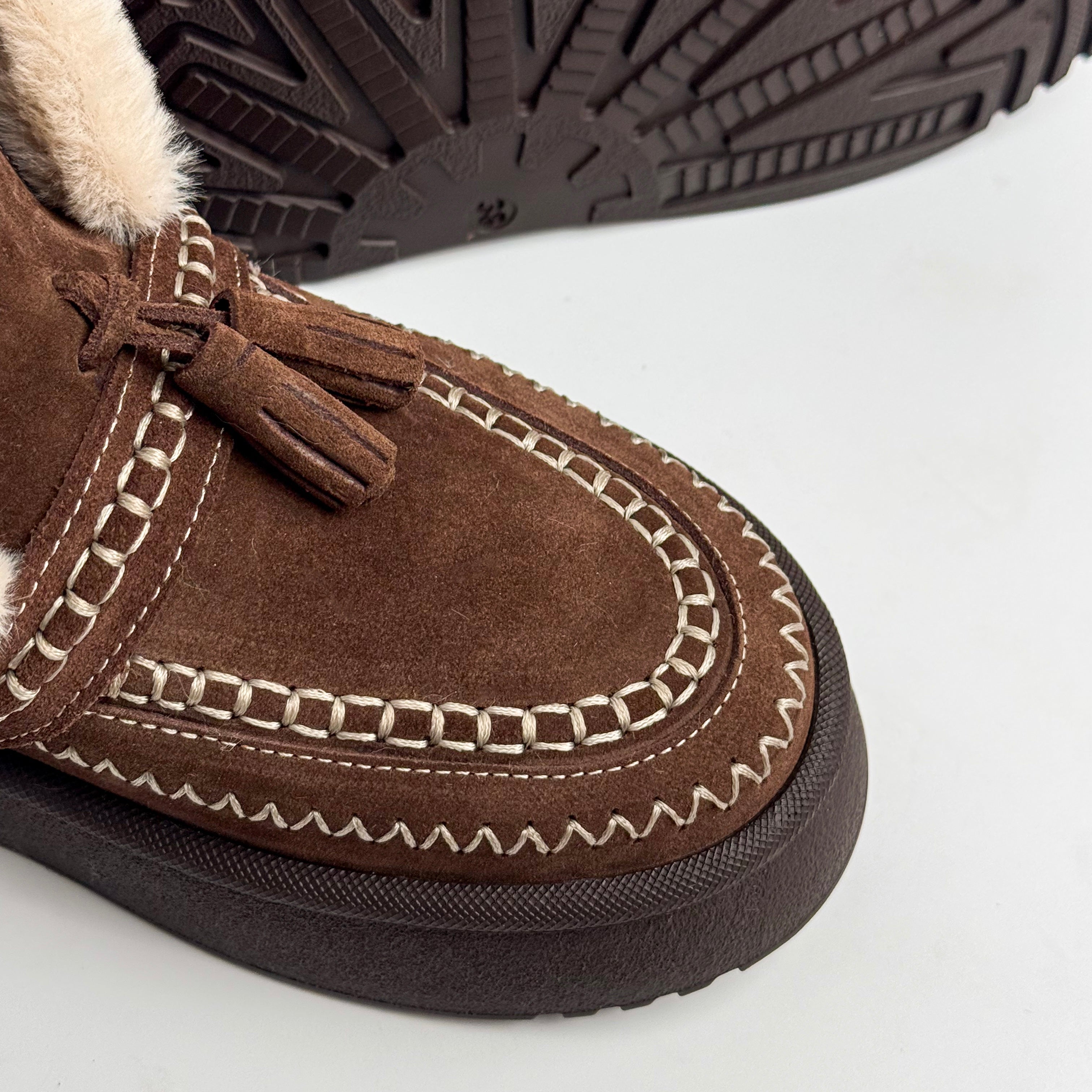 Acı Kahve Kürklü Deri Bot