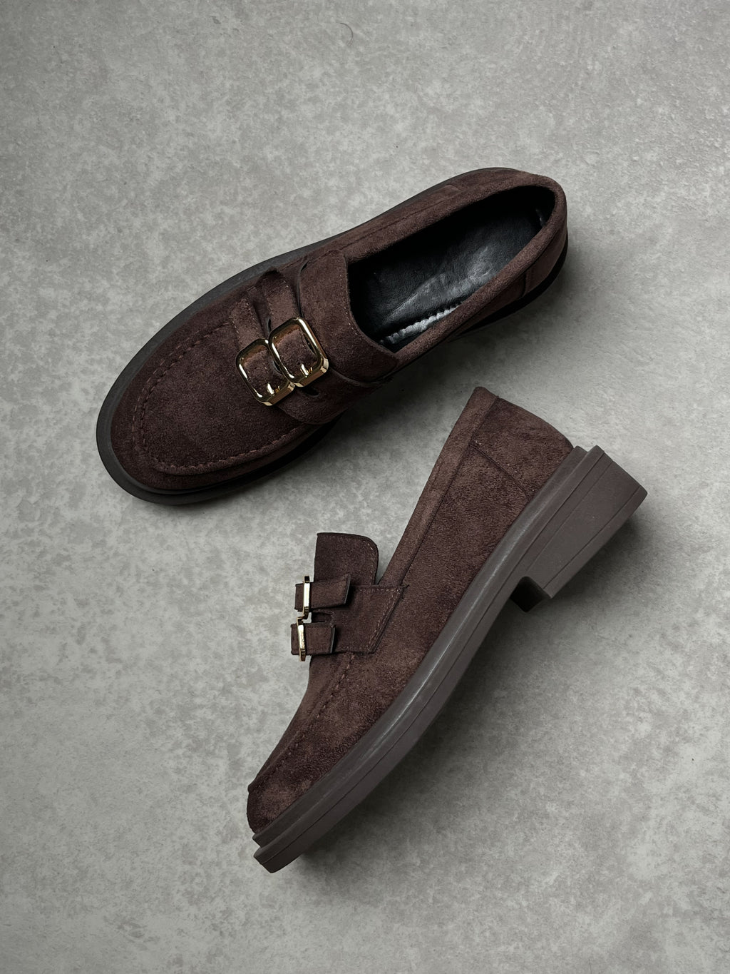 Acı Kahve Süet Tokalı Loafer