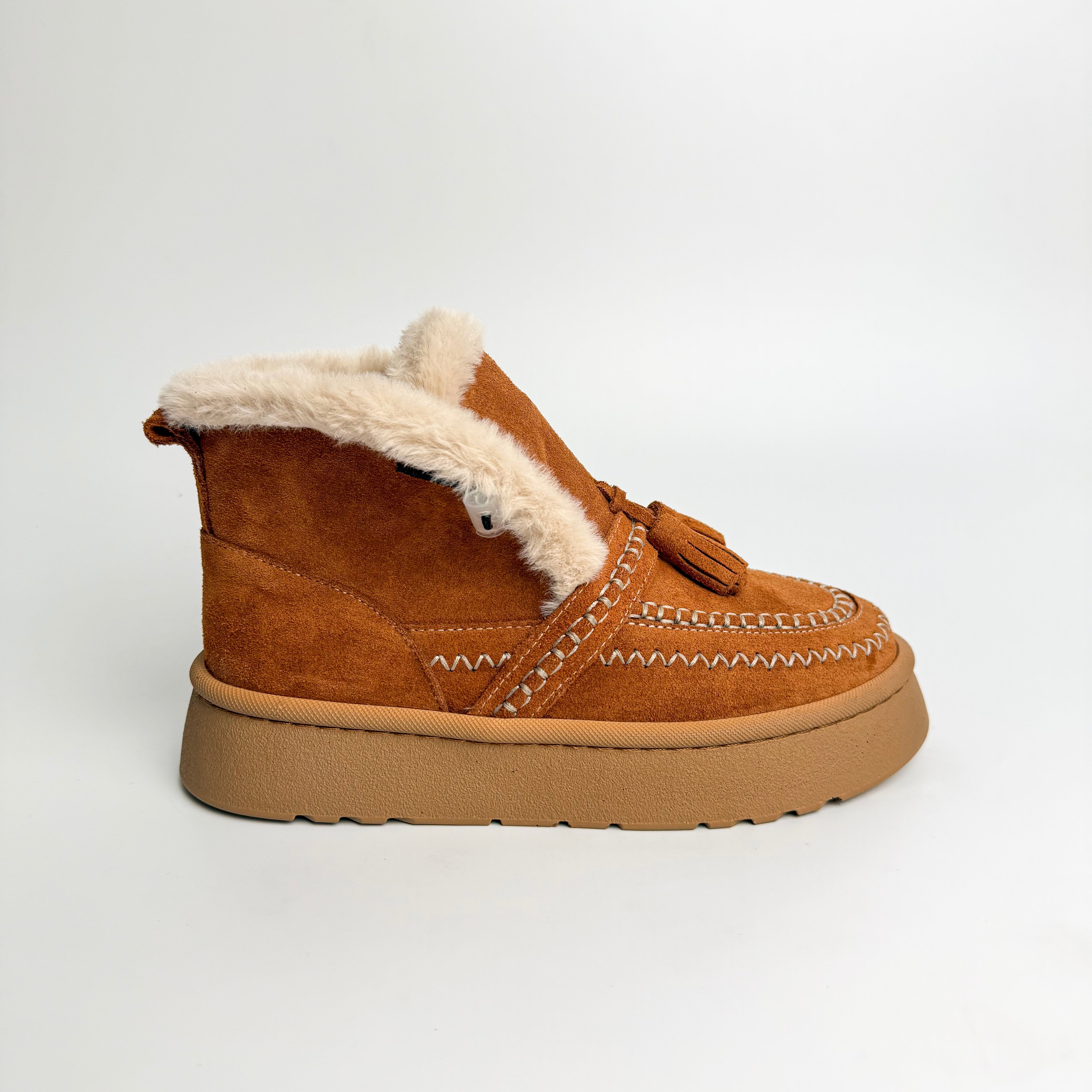 Taba Kürklü Deri Bot