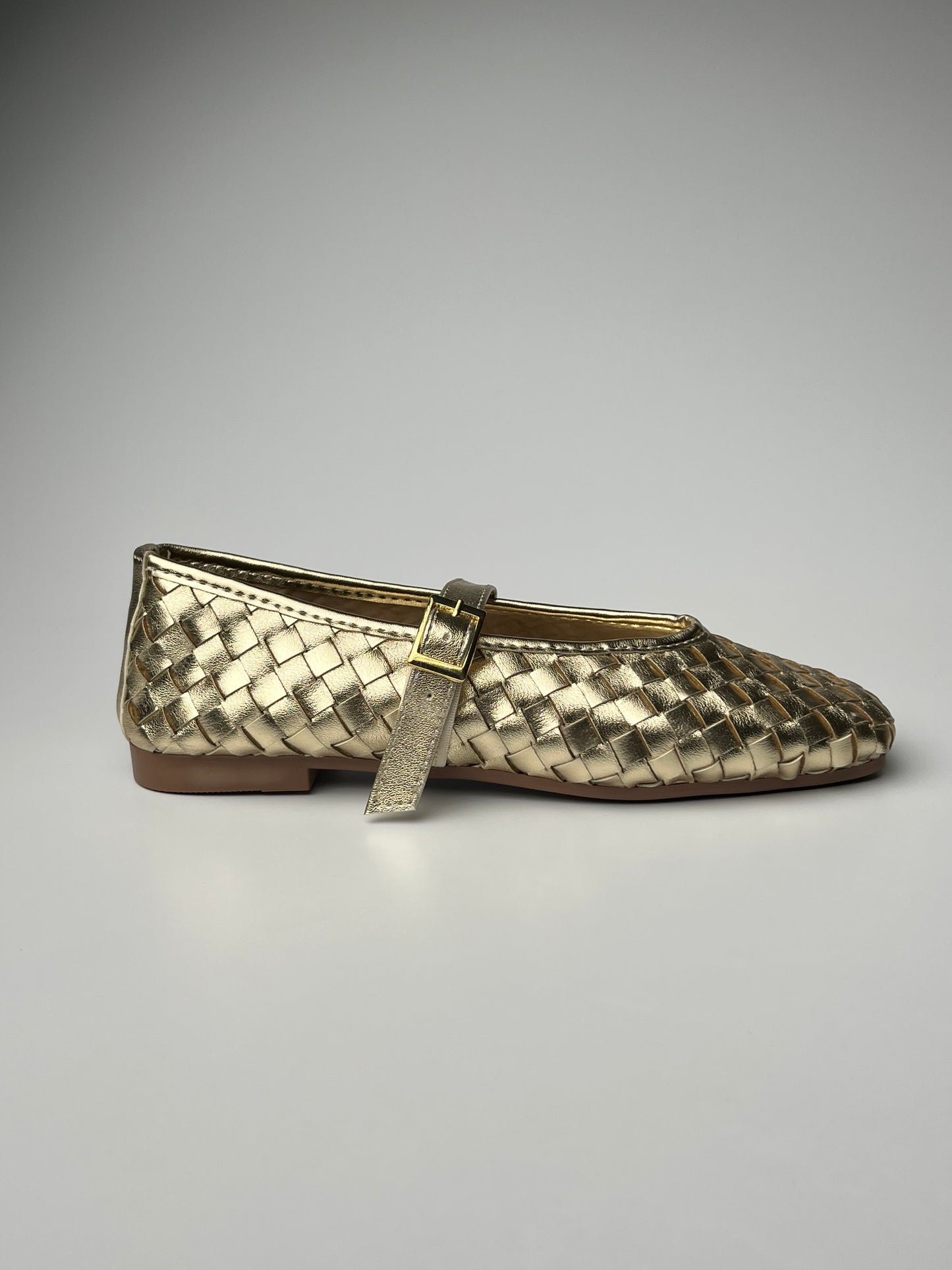 Gold Renk Örgü Detaylı Babet