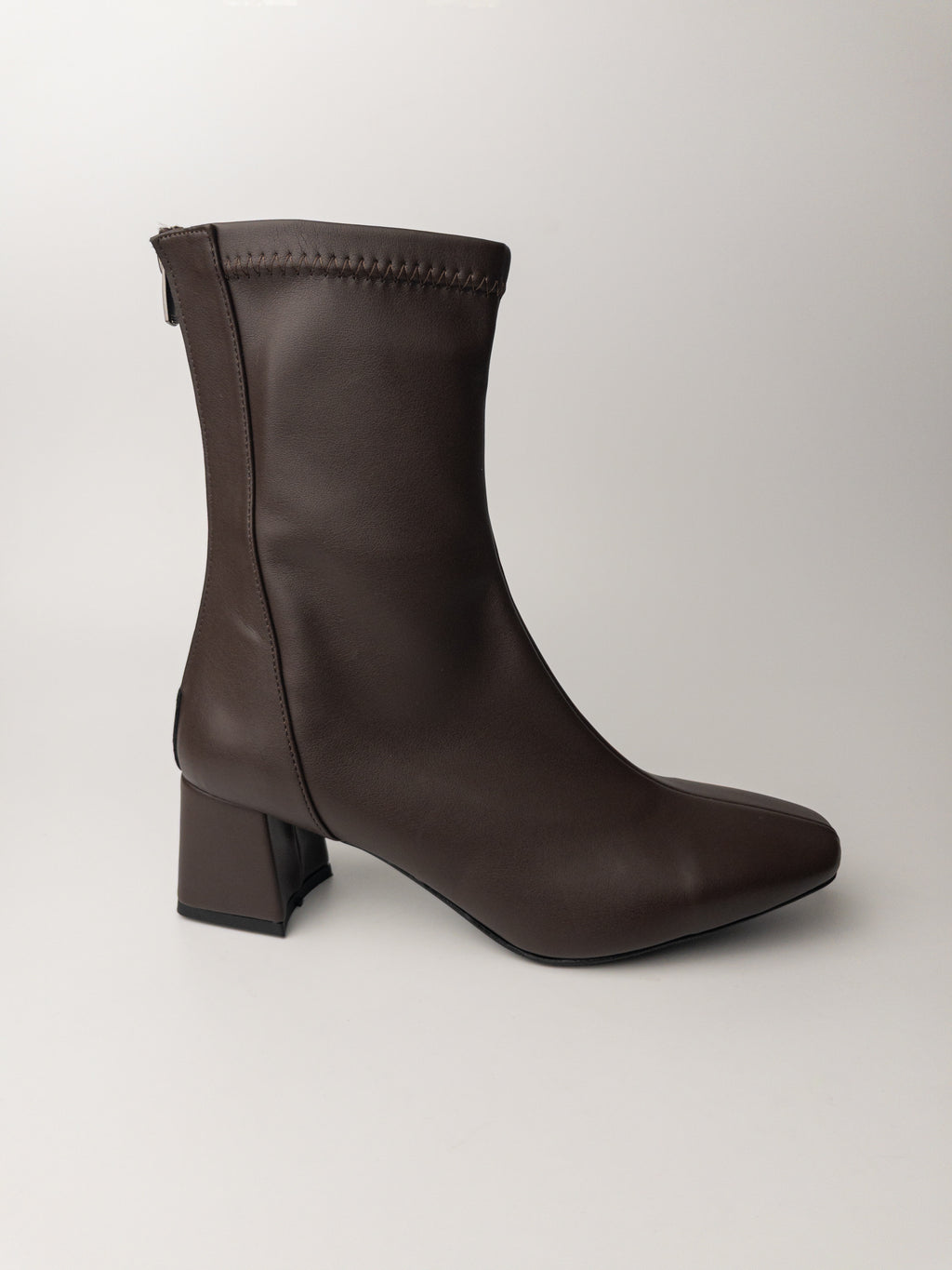 Acı Kahve Streç Bot – 5 cm Rahat Topuk