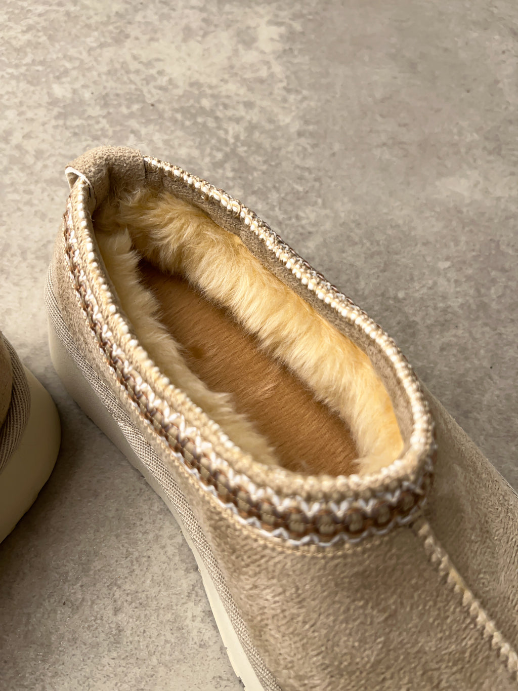 Bej Kürklü Mini Bot