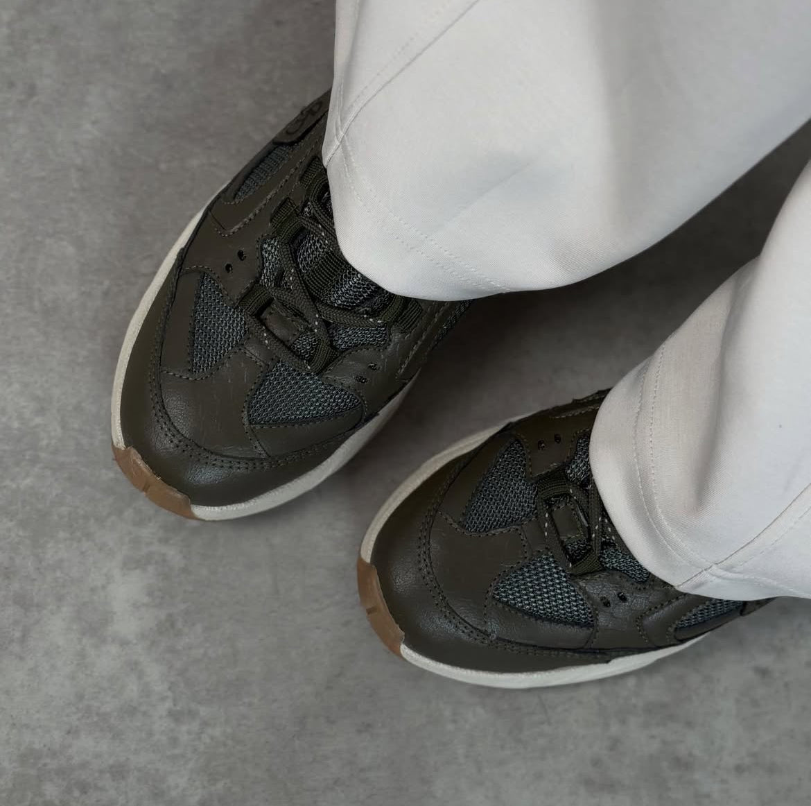 Haki Kalın Tabanlı Sneaker