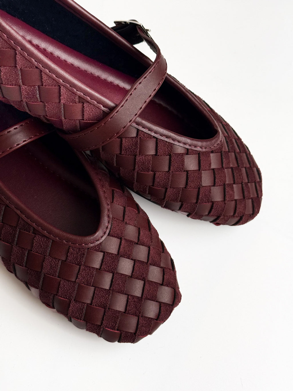 Bordo Örgü Desenli Babet – Şarap Bordo