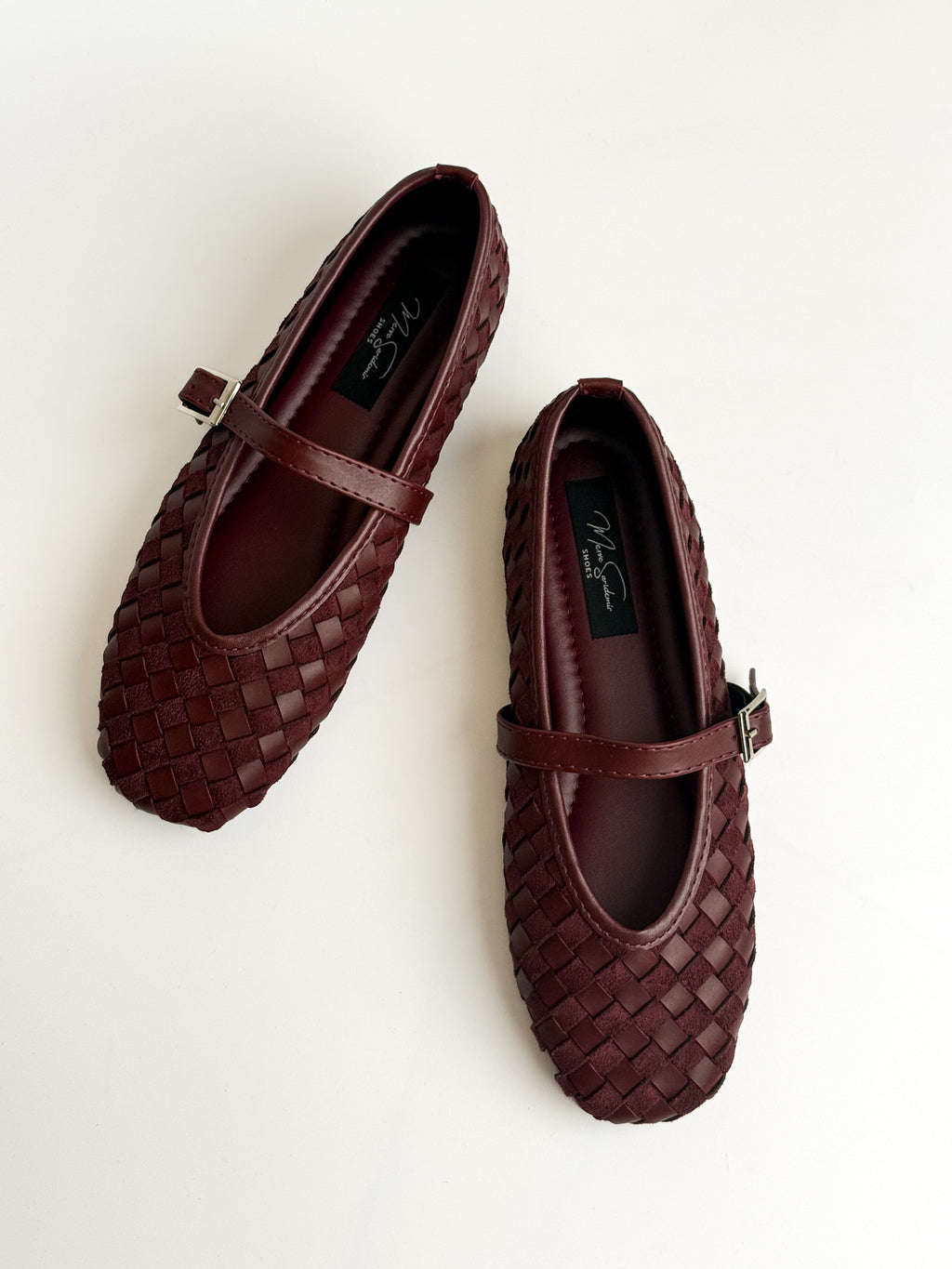 Bordo Örgü Desenli Babet – Şarap Bordo