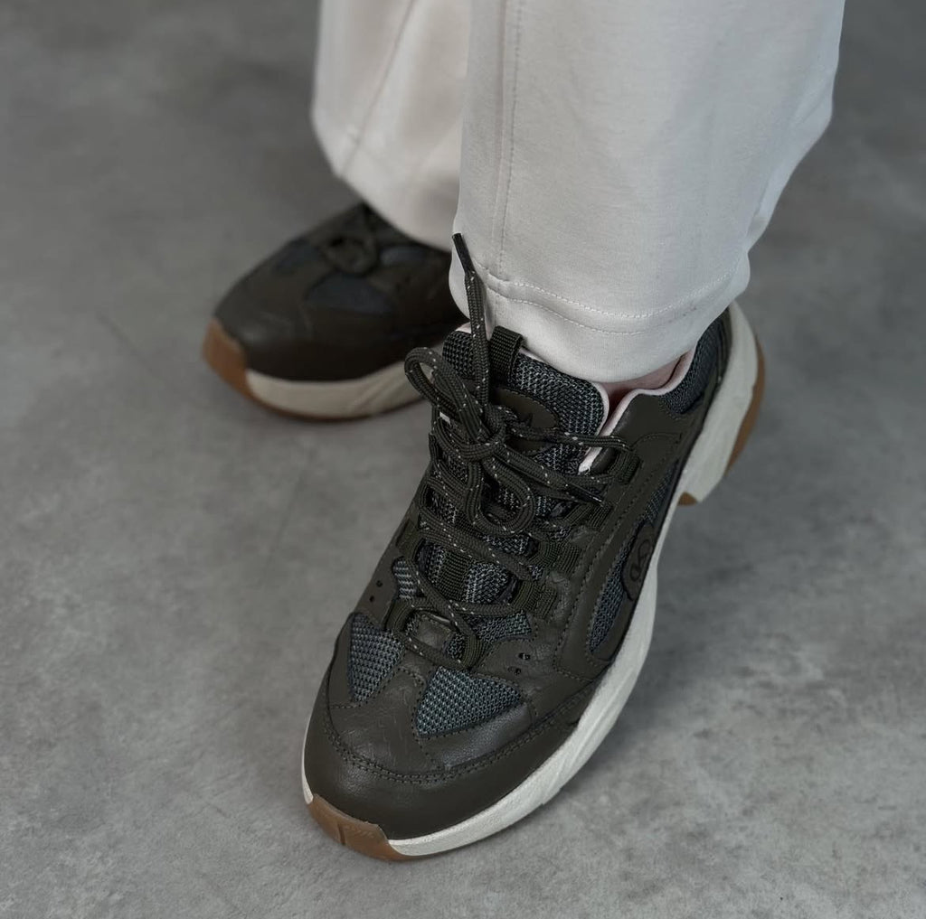 Haki Kalın Tabanlı Sneaker