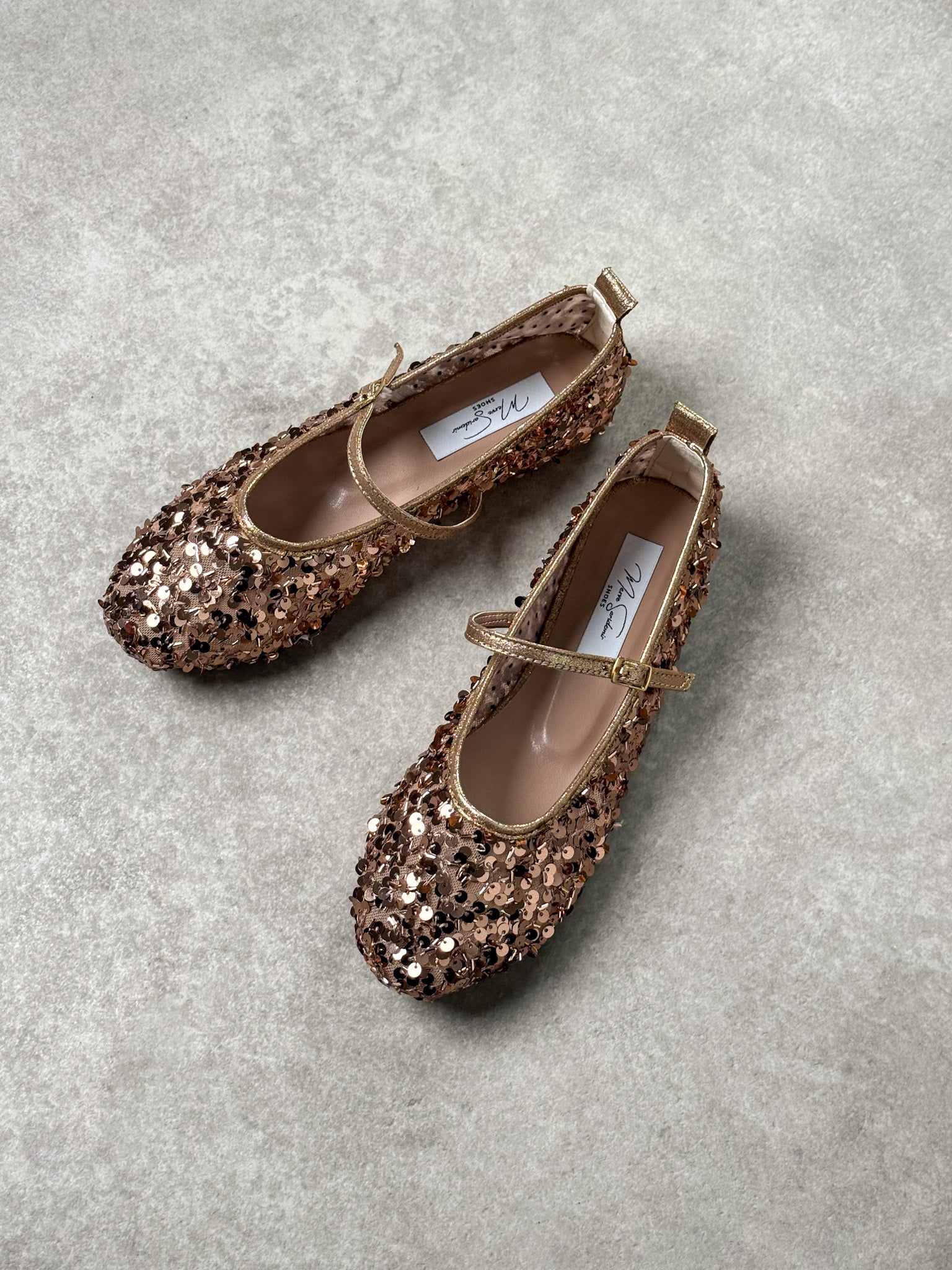 Rose Gold Payetli Babet