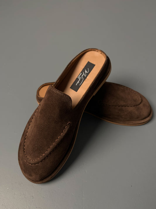Hakiki Deri Terlik – Kahverengi – Klasik Loafer Model