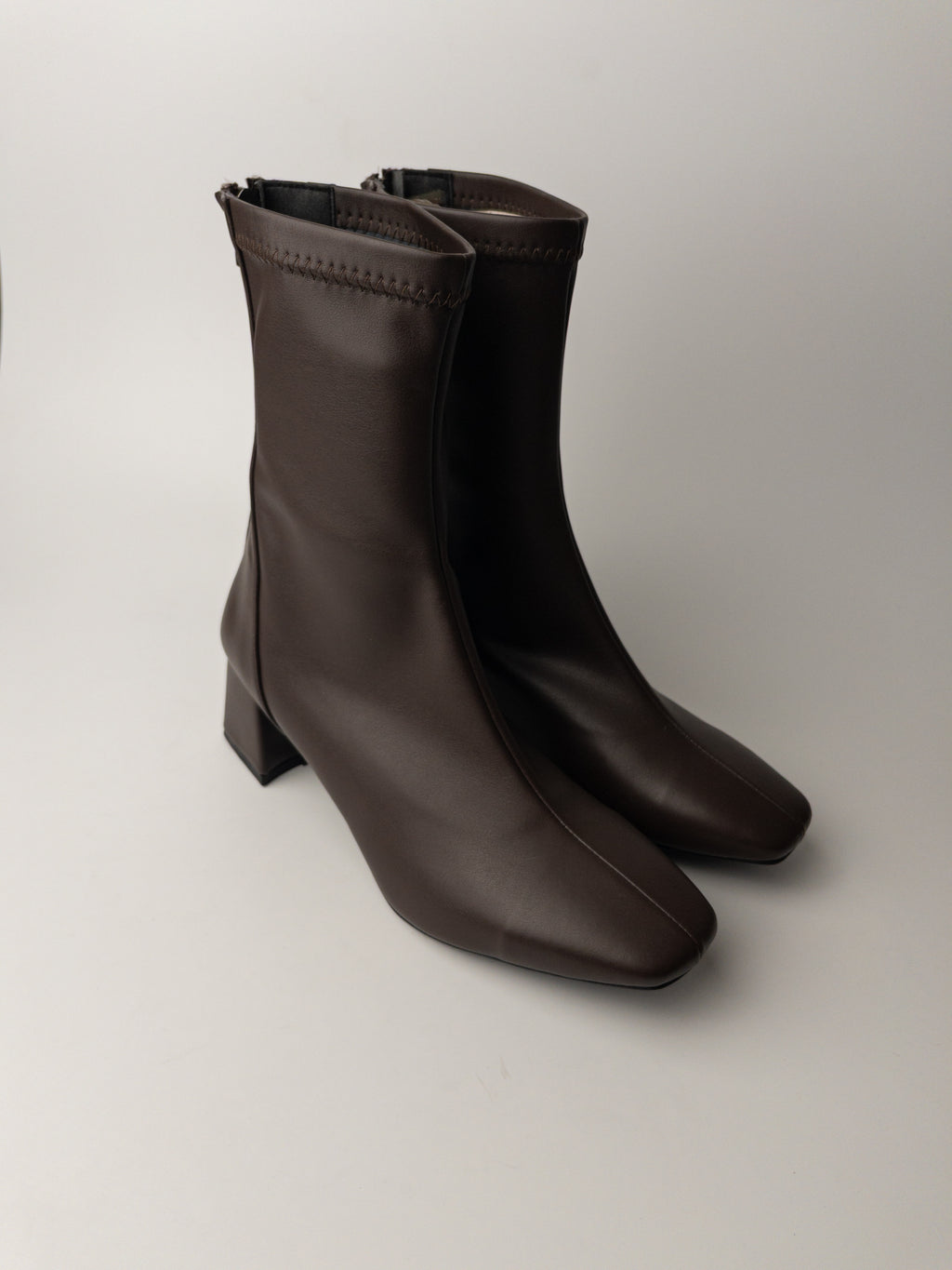 Acı Kahve Streç Bot – 5 cm Rahat Topuk