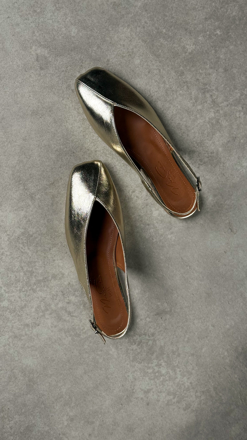 Gold Slingback Babet