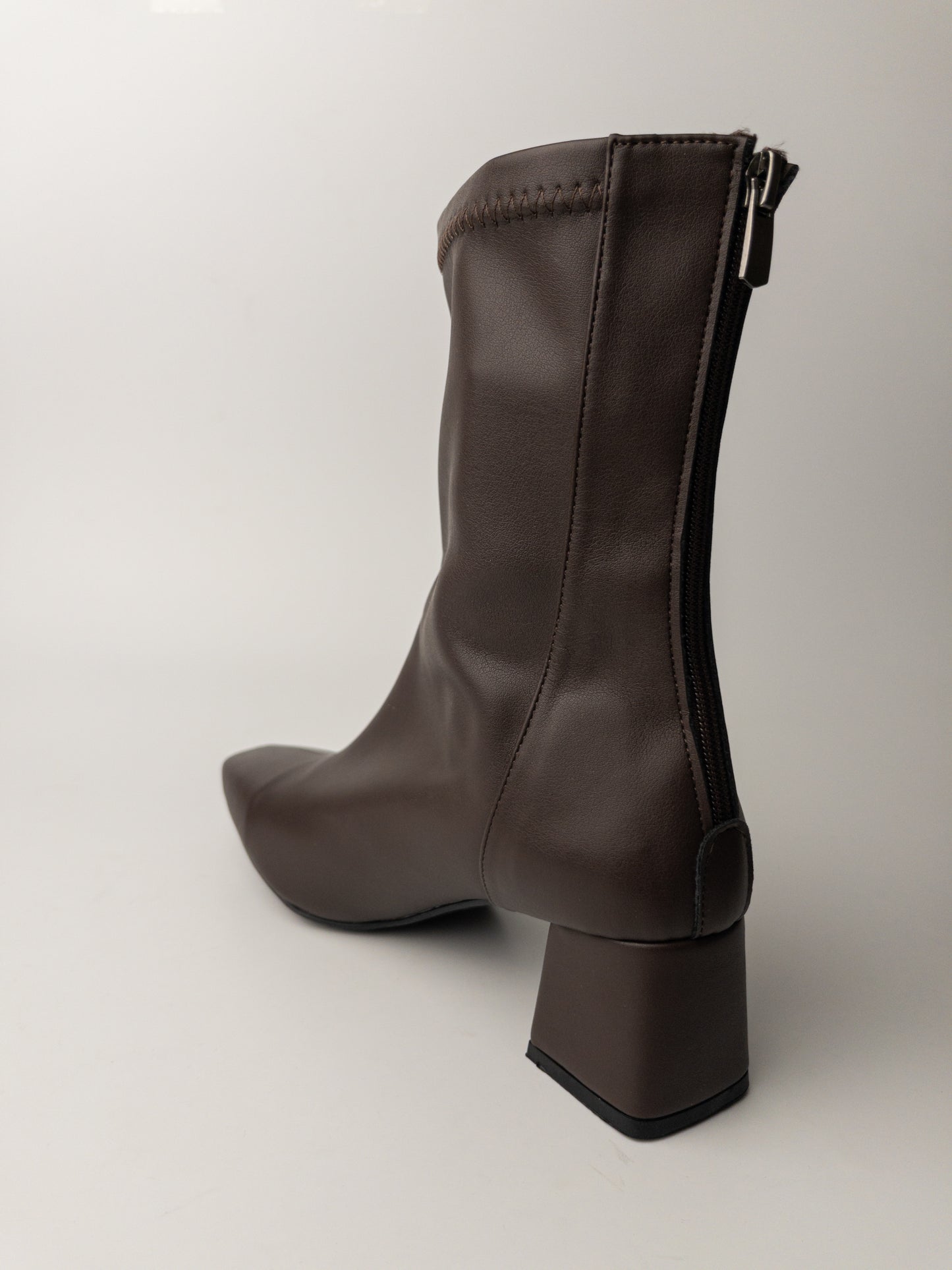 Acı Kahve Streç Bot – 5 cm Rahat Topuk