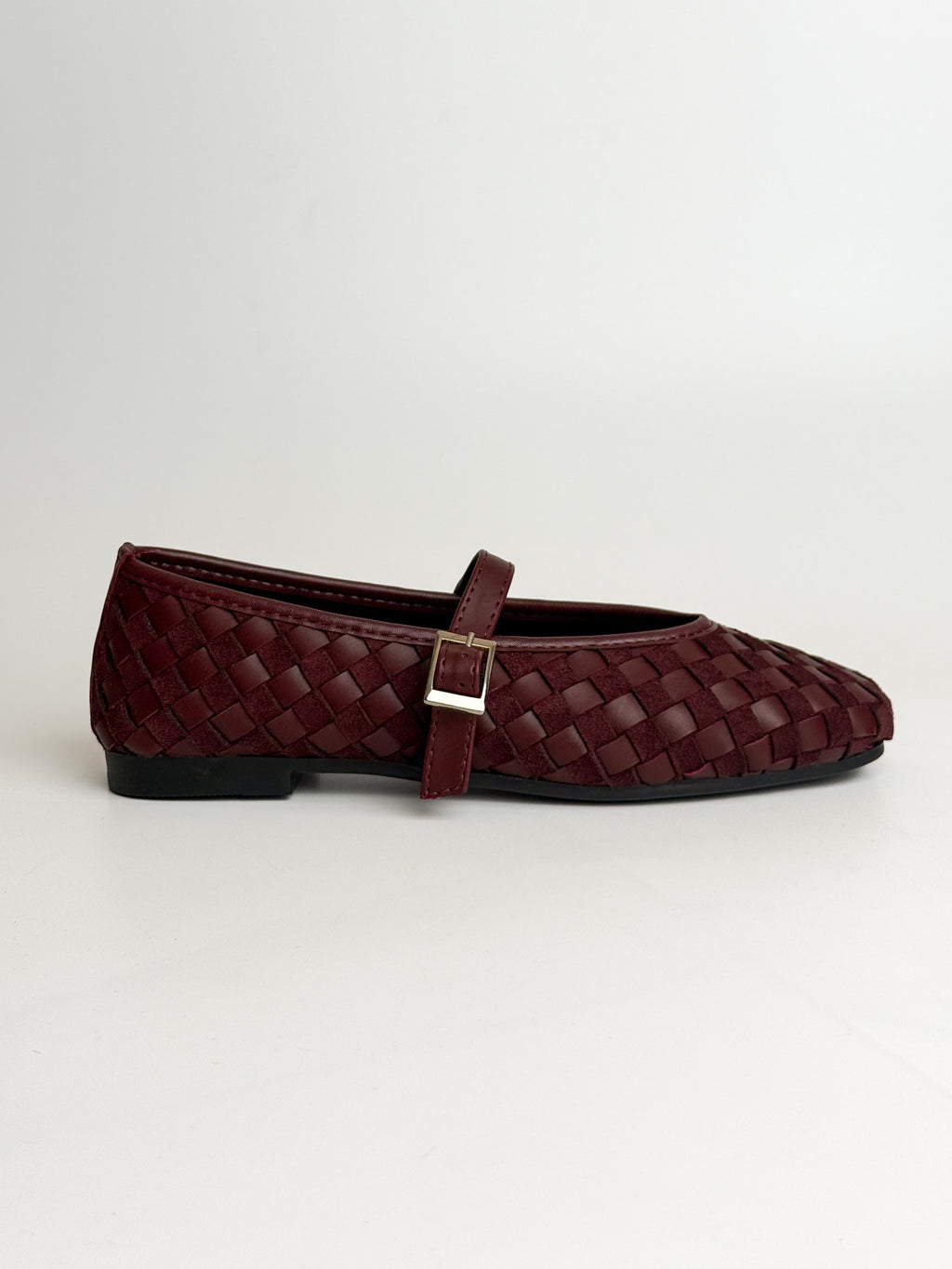 Bordo Örgü Desenli Babet – Şarap Bordo
