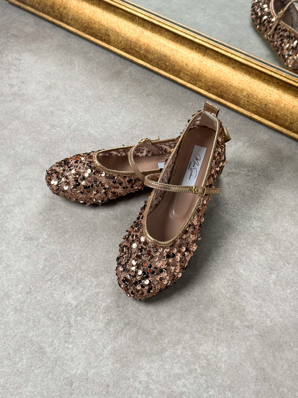 Rose Gold Payetli Babet