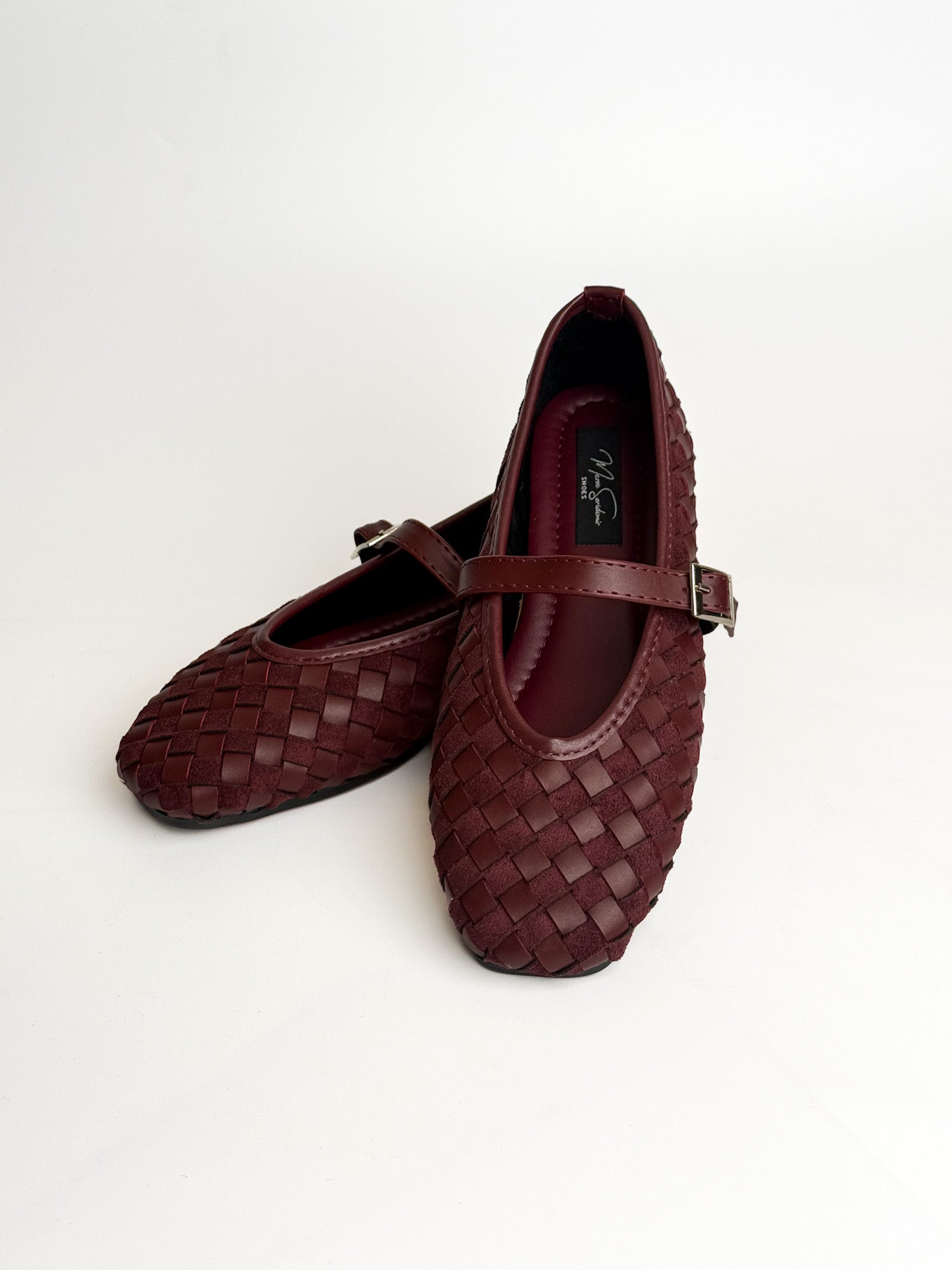 Bordo Örgü Desenli Babet – Şarap Bordo