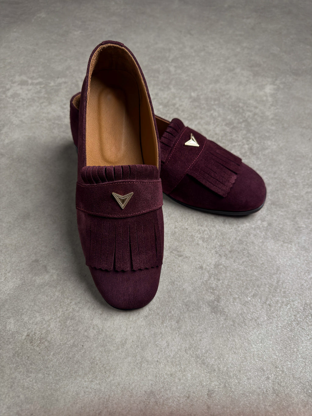 Bordo püsküllü loafer 3